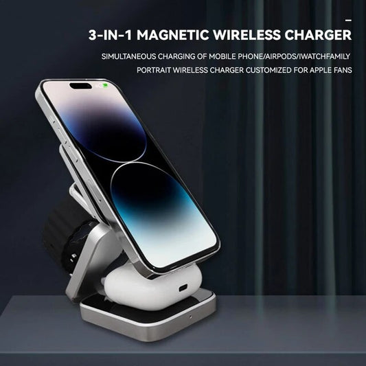 3 In 1 Magnetic Wireless Charging Dock Station